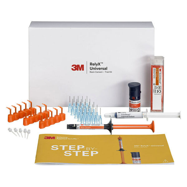 3M ESPE 56969 RelyX Universal Resin Dental Cement Trial Kit Translucent 3M ESPE 56969 RelyX Universal Resin Dental Cement Trial Kit Translucent
